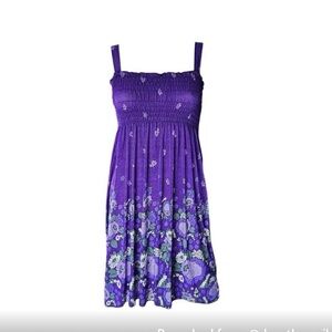 Vibrant Purple fairycore babydoll dress